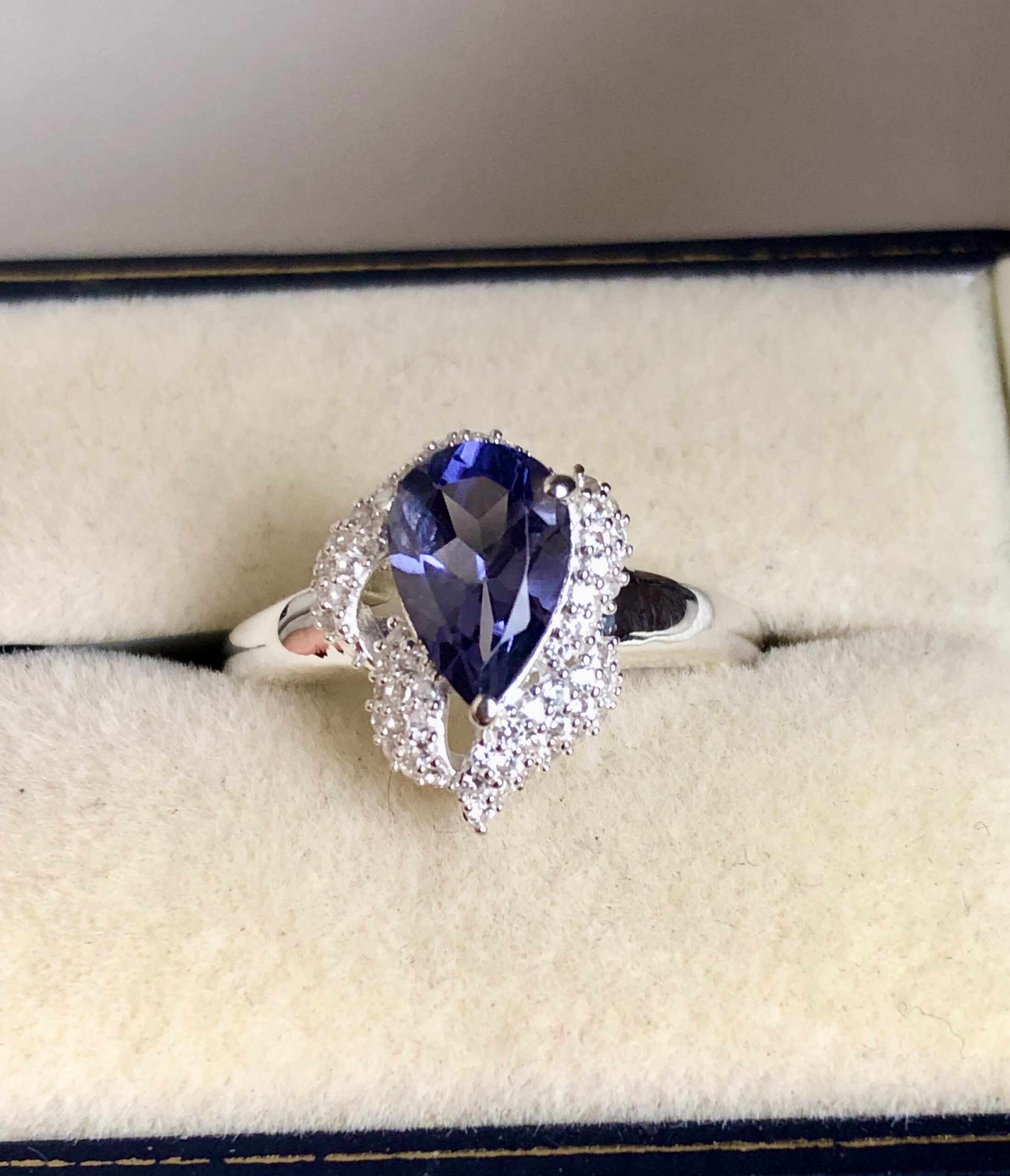 Gem Stone King 925 Sterling Silver Purple Amethyst Blue Iolite Ring For  Women (1.26 Cttw, Heart Shape 6MM, Gemstone February Birthstone, Available  In Size 5, 6, 7, 8, 9) - Walmart.com